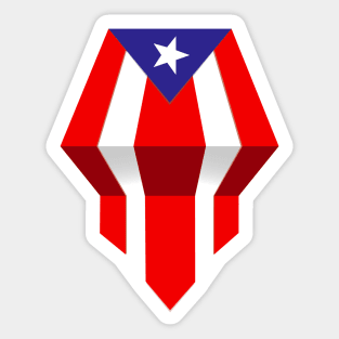 Puerto Rican Flag Sticker